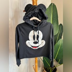 Disney Mickey Mouse cropped hoodie xs